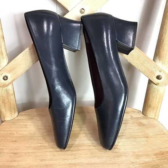 Naturalizer Womens Boundary Navy Blue Leather Pump Heel Size 8.5N - Picture 7 of 9